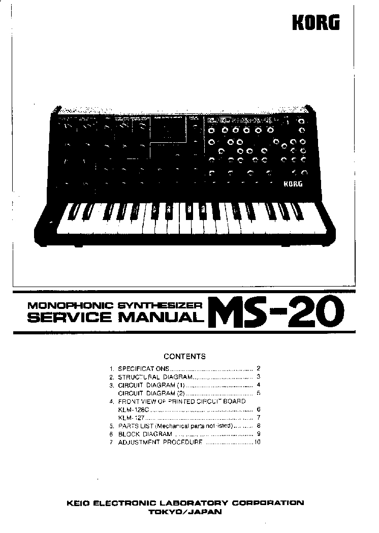 korg ms20 mini manual pdf
